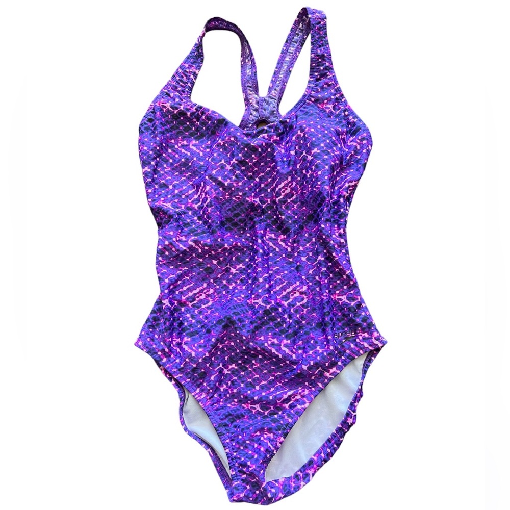SPEEDO UltraBack ONE-piece Swimsuit racerback PURPLE 7722136 [sz: 6] NWOT